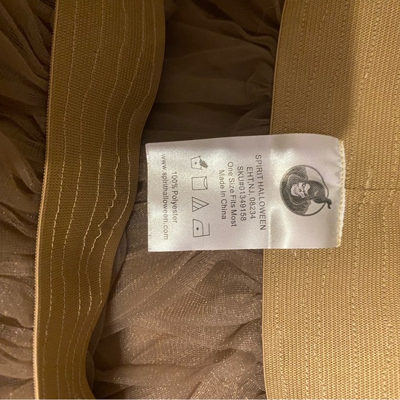 Spirit Brown Tulle Skirt with Elastic Waist OSize - Picture 3 of 3